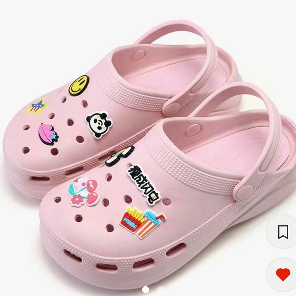 SOLD pink crocs